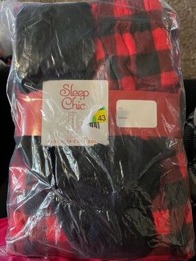 Adult Red and Black Buffalo Plaid Pajama Set